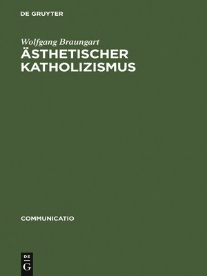 cover image of Ästhetischer Katholizismus